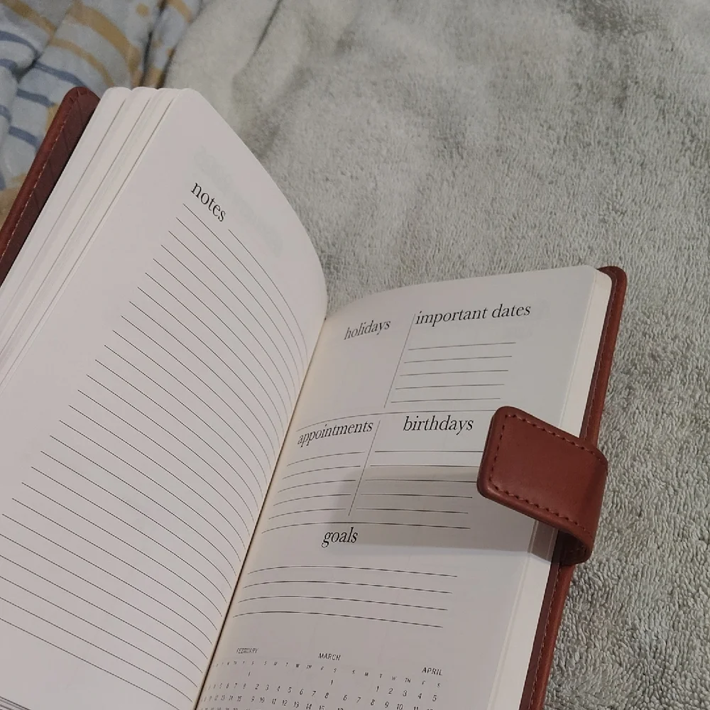 Brown and Blue Weekly Planner Set